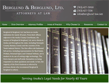 Tablet Screenshot of berglund-law.net
